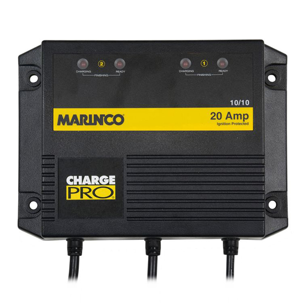 Бортовое зарядное устройство Marinco PRO 20A для тяговых аккумуляторов лодочного электромотора.