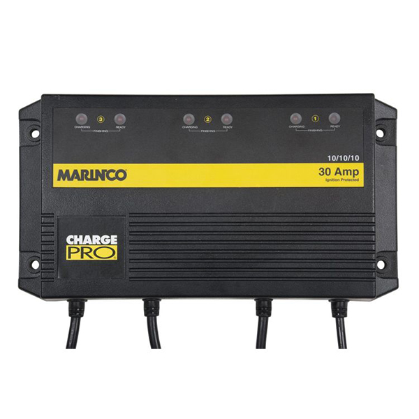Бортовое зарядное устройство Marinco PRO 30A для тяговых аккумуляторов лодочного электромотора.