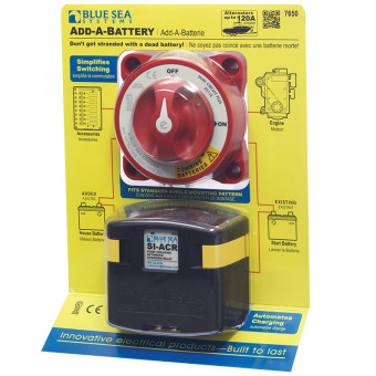 Реле и переключатель Blue Sea Add Battery Kit - 120 A