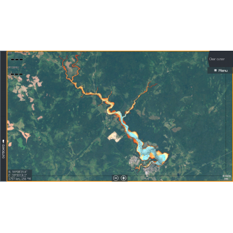 Карта глубин Glive HD Десногорское водохранилище