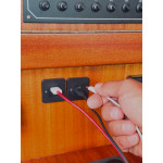 Интерьерная USB розетка TILE двойная USB-C интерьерная зарядная розетка - черная рамка