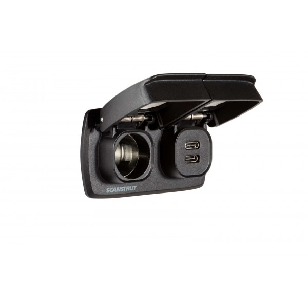 Зарядное устройство ROKK Flip Pro MULTI - 2*USB-C + 12V розетка