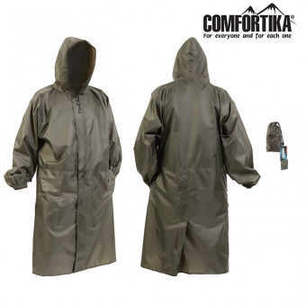 Плащ Comfortika Simple Fisherman непромокаемый проклеенные швы хаки