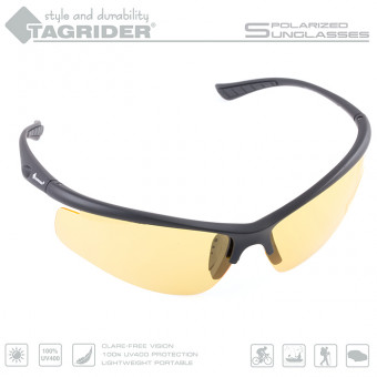 Очки поляризационные Tagrider в чехле N13-45 Gold Red Mirror
