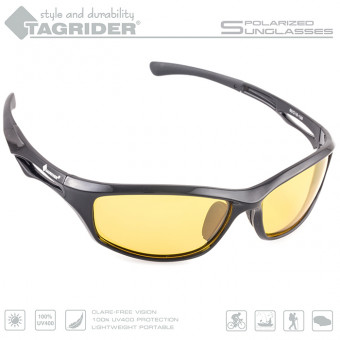 Очки поляризационные Tagrider в чехле N19-3 Yellow