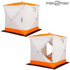 Палатка зимняя Fish 2 Fish Куб 1,6х1,6х1,7 м с юбкой в чехле