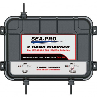 Зарядное устройство SEA-PRO 1х12В AGM, 1х36В LiFePo4 TE4-0289